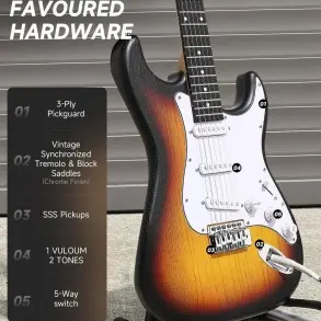 Pack Guitarra Electrica y Amplificador DONNER EC6959