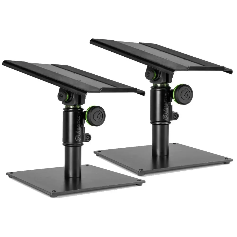 Soportes Monitores de Estudio sobre Mesa Gravity SP3102 Regulable con inclinacion