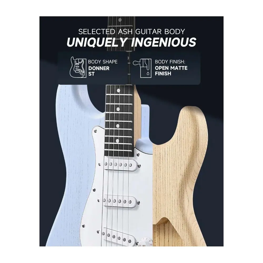 Pack Guitarra Electrica y Amplificador DONNER EC6958