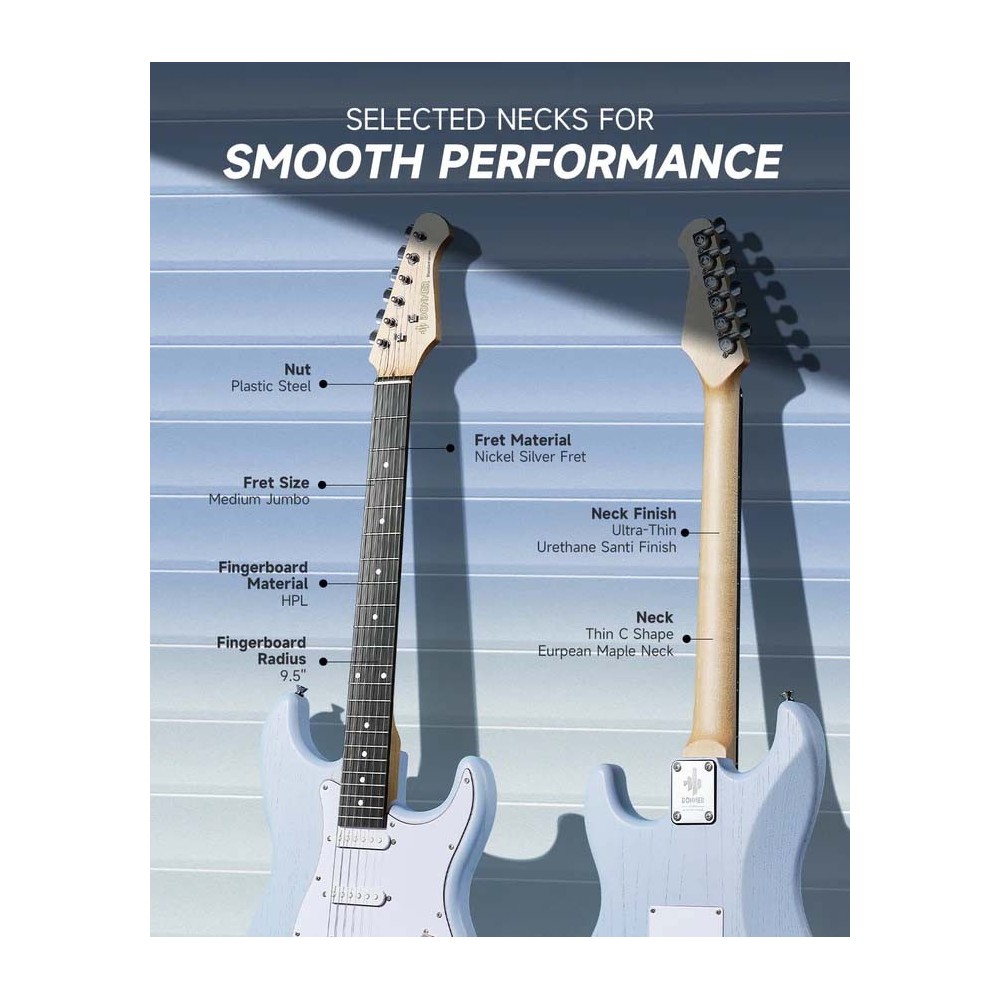 Pack Guitarra Electrica y Amplificador DONNER EC6958