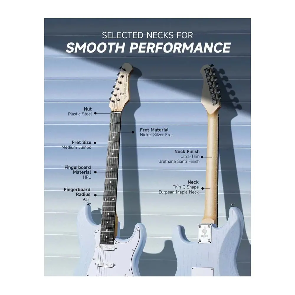 Pack Guitarra Electrica y Amplificador DONNER EC6958