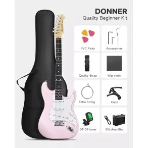 Pack Guitarra Electrica y Amplificador DONNER EC6957