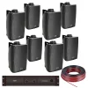 Pack Audio 8 Bafles LD SAT 4" Potencia SAE y Cables