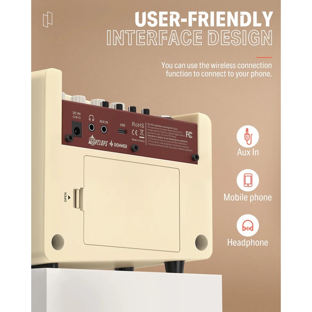 Amplificador de Guitarra 5W con Bluetooth DONNER EC1413