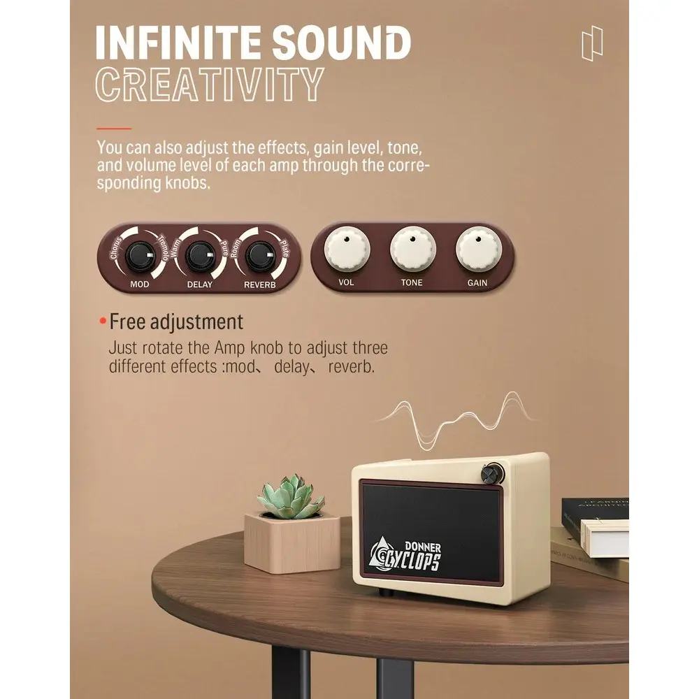 Amplificador de Guitarra 5W con Bluetooth DONNER EC1413