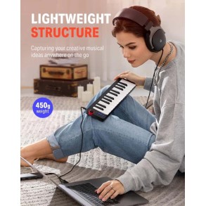 Controlador Midi USB 25 Teclas DONNER EC3333