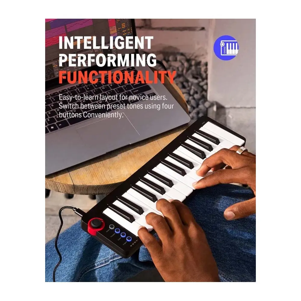 Controlador Midi USB 25 Teclas DONNER EC3333