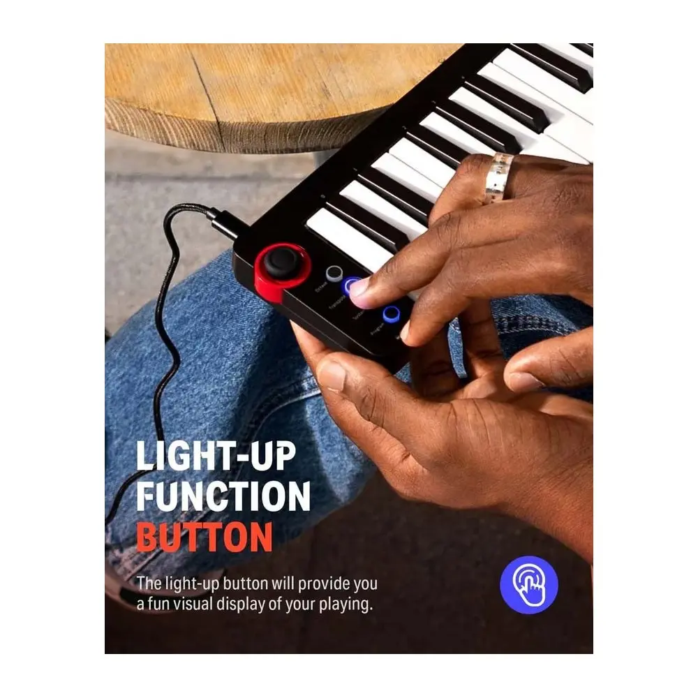 Controlador Midi USB 25 Teclas DONNER EC3333