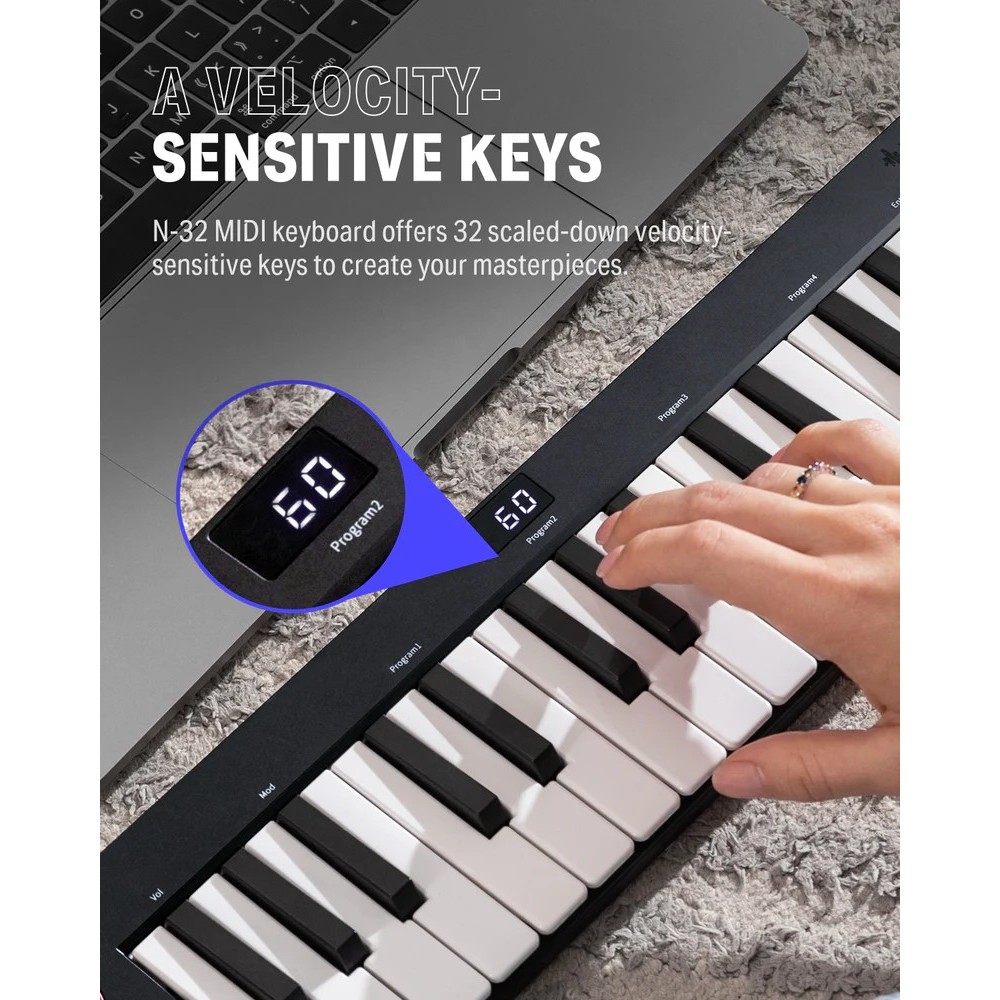 Controlador Midi USB 32 Teclas DONNER EC3332