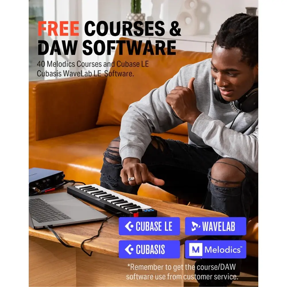 Controlador Midi USB 32 Teclas DONNER EC3332