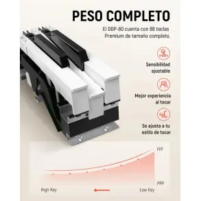 Piano Digital Color Madera 88 Teclas Donner EC3201