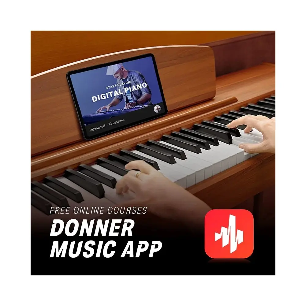 Piano Digital Color Madera 88 Teclas Donner EC3201