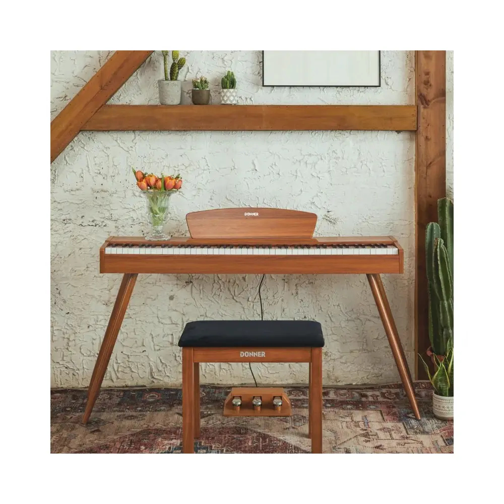 Piano Digital Color Madera 88 Teclas Donner EC3201