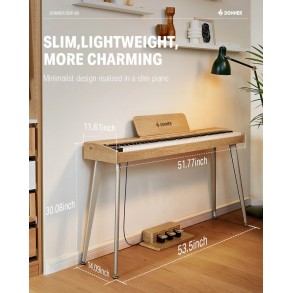 Piano Digital teclas semipesadas DONNER EC6680