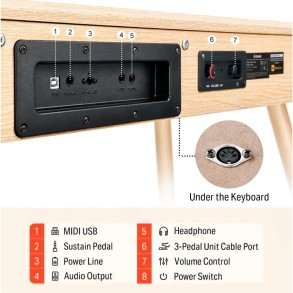 Piano Digital teclas pesadas DONNER EC6770