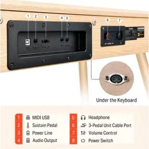 Piano Digital teclas pesadas DONNER EC6770