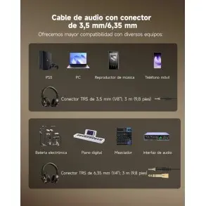 Auriculares De Estudio DONNER M100 Cable intercambiable