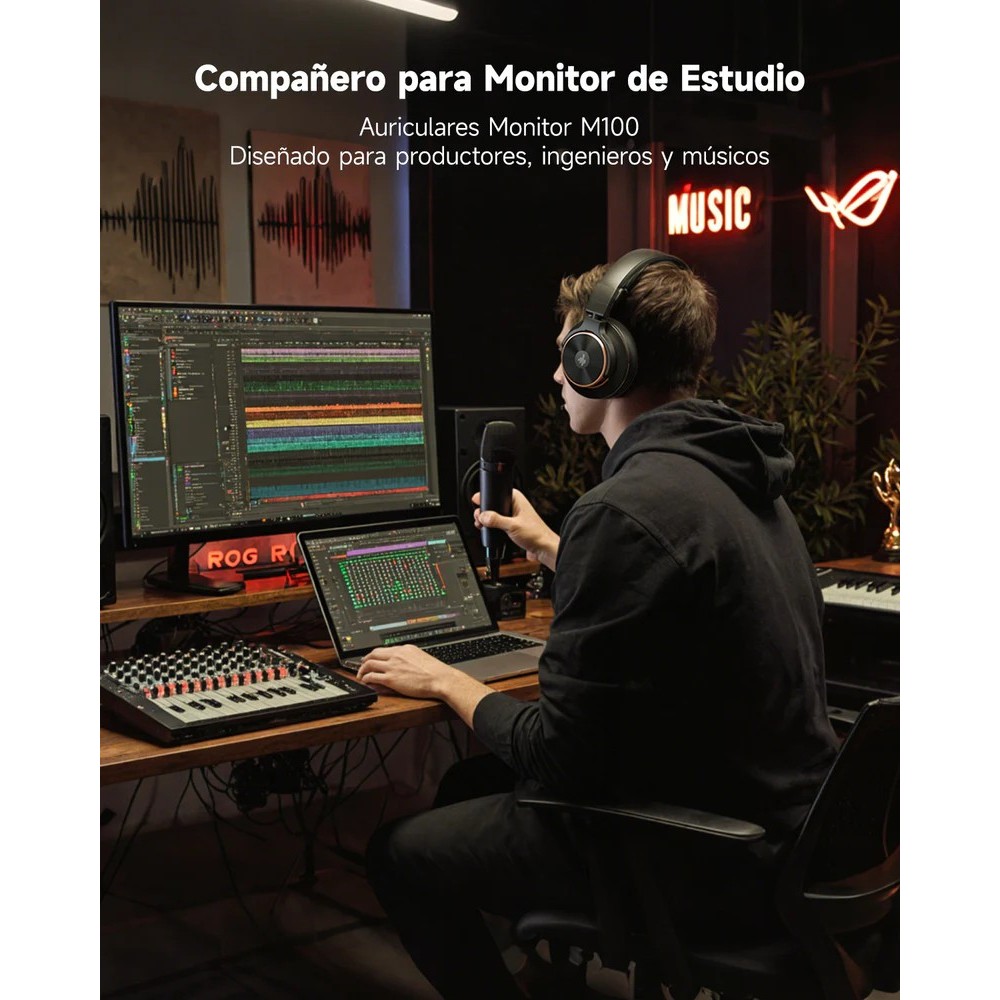 Auriculares De Estudio DONNER M100 Cable intercambiable