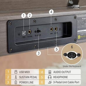 Piano Digital teclas semipesadas DONNER EC6787