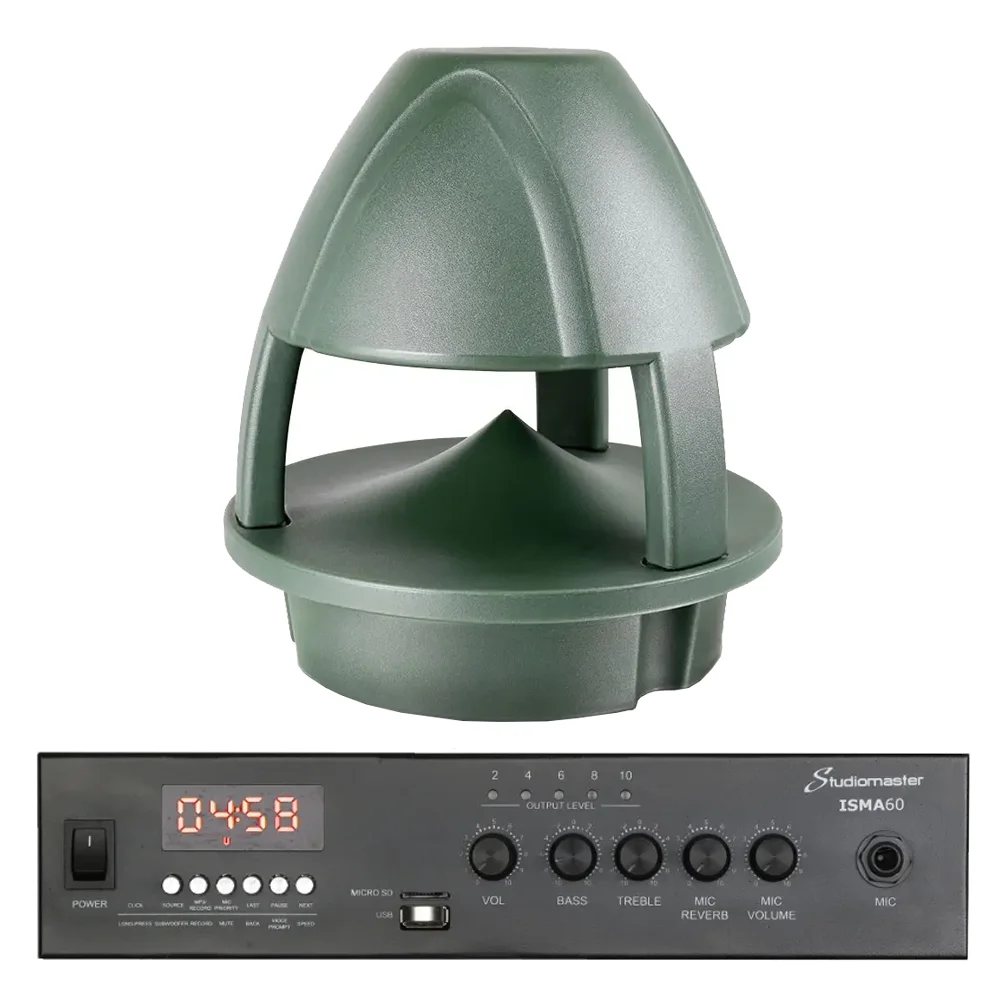 Pack Sonido Jardin Pileta Bafle Exterior Potencia Bluetooth