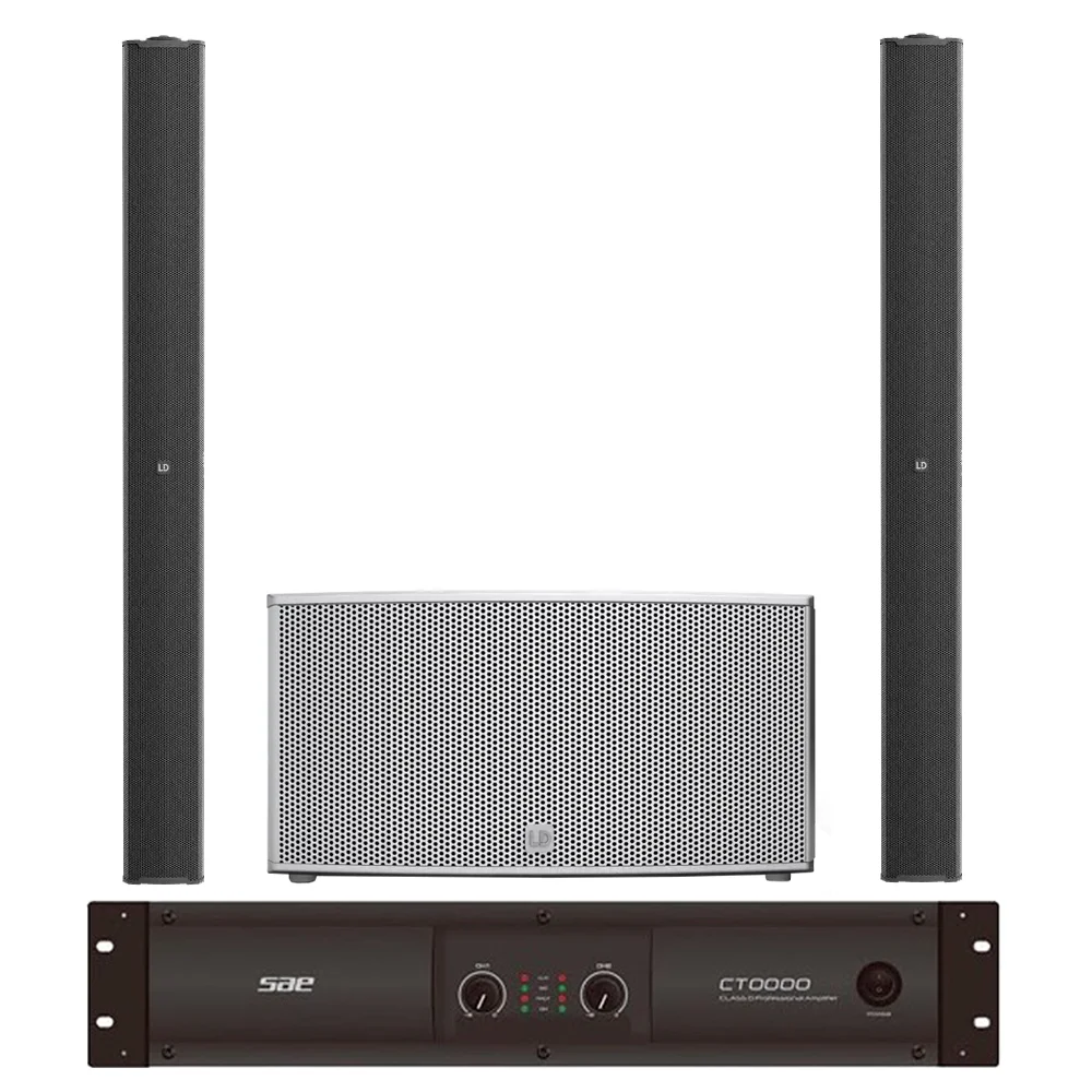 Pack Sonido Bafles Exterior LD Potencia SAE Auditorios Salon de Fiestas