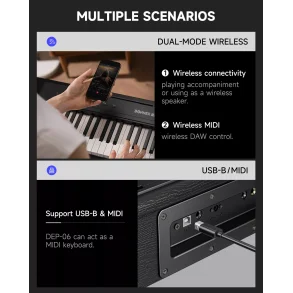 Piano Digital teclas livianas DONNER EC7005