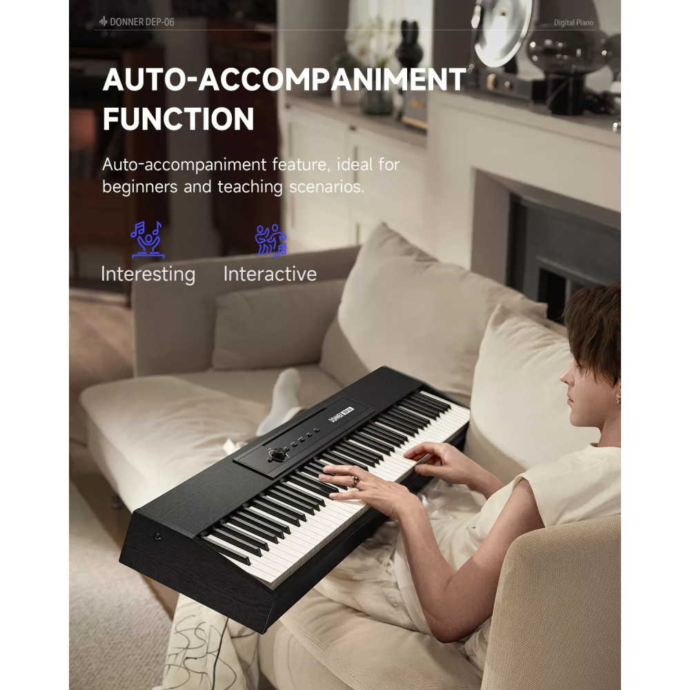 Piano Digital teclas livianas DONNER EC7005