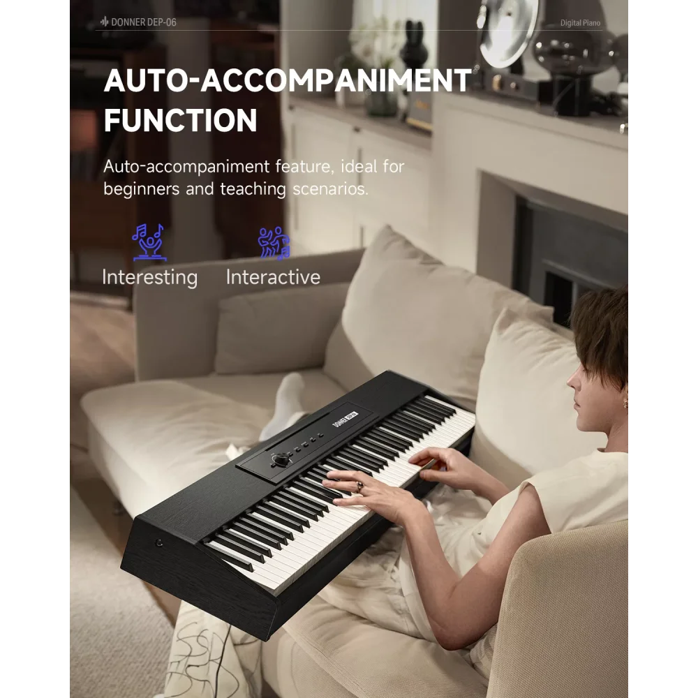 Piano Digital teclas livianas DONNER EC7005