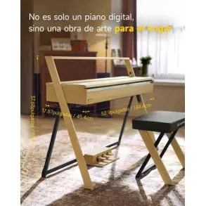 Piano Digital con tapa y Bluetooth DONNER EC7132