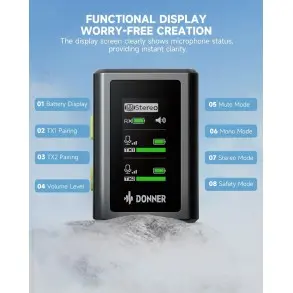 Microfono Corbatero para Celulares con estacion de carga DONNER EC6967