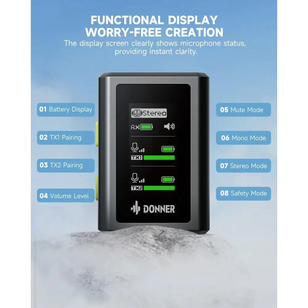 Microfono Corbatero para Celulares con estacion de carga DONNER EC6967