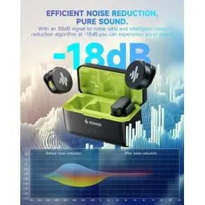 Microfono Corbatero para Celulares con estacion de carga DONNER EC6967