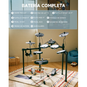 Bateria Electronica para Niños DONNER EC7169