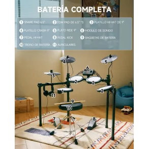 Bateria Electronica para Niños DONNER EC7169