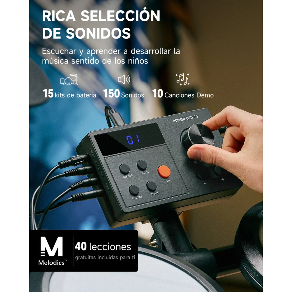 Bateria Electronica para Niños DONNER EC7169