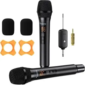 Bafle Activo de 8" con 2 Microfonos Inalambricos