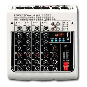 Pack Mixer 4 Canales + Bafles 8" + Microfonos Inalambrico + Soportes