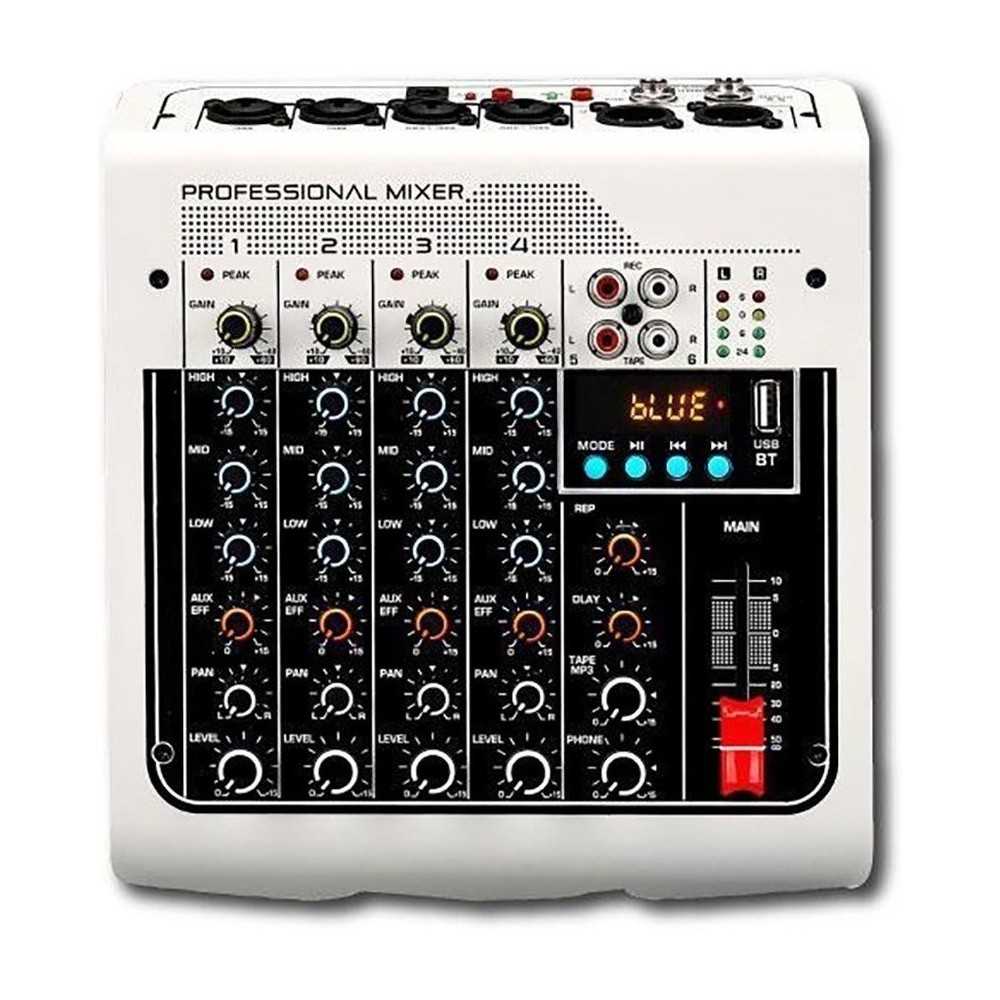 Pack Mixer 4 Canales + Bafles 8" + Microfonos Inalambrico + Soportes