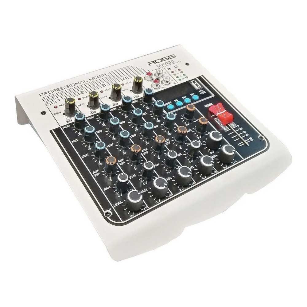 Pack Mixer 4 Canales + Bafles 8" + Microfonos Inalambrico + Soportes