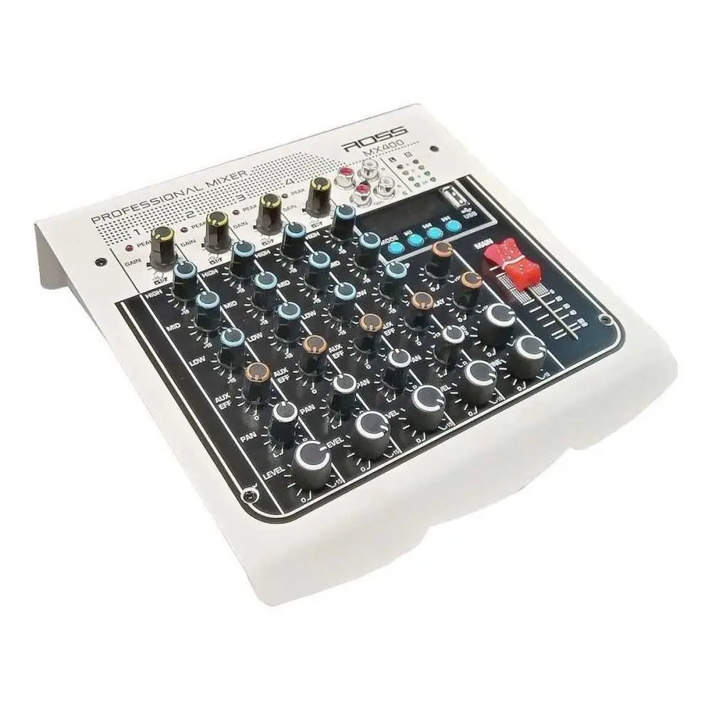 Pack Mixer 4 Canales + Bafles 8" + Microfonos Inalambrico + Soportes