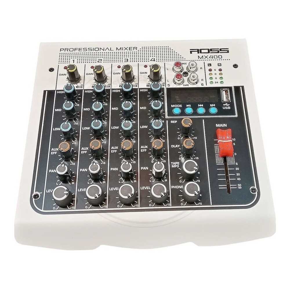 Pack Mixer 4 Canales + Bafles 8" + Microfonos Inalambrico + Soportes