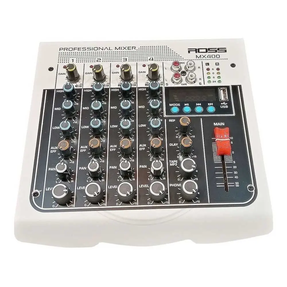 Pack Mixer 4 Canales + Bafles 8" + Microfonos Inalambrico + Soportes