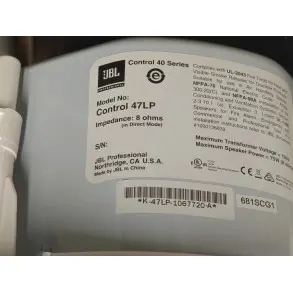 Parlantes de Techo JBL CONTROL 47LP 6.5" 70-100 v Pack x2 Short Profile