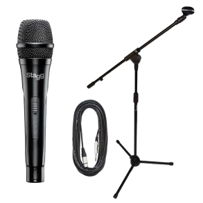 Pack Microfono Dinamico SDMP30 Pipeta Pie Cable XLR PLUG