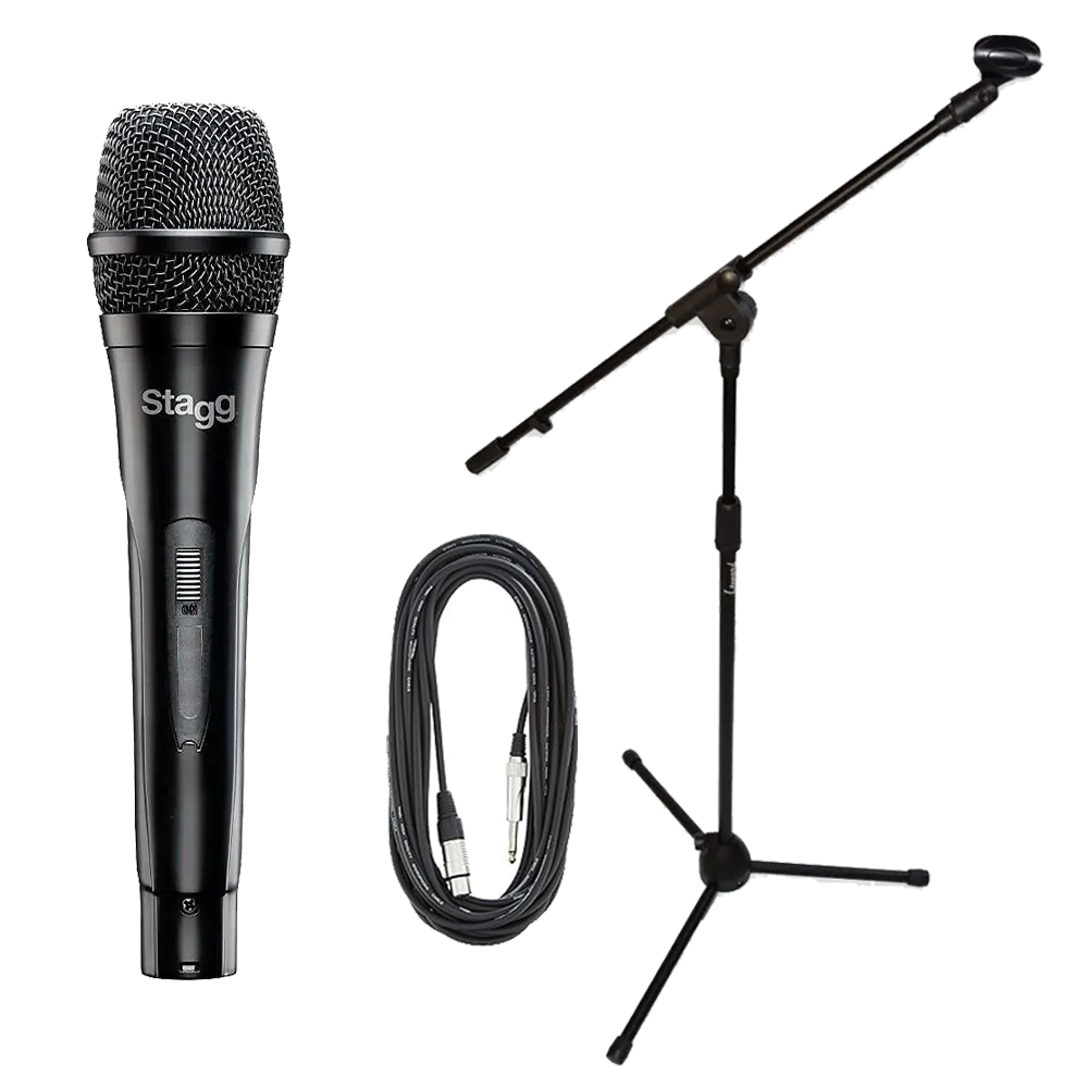 Pack Microfono Dinamico SDMP30 Pipeta Pie Cable XLR PLUG