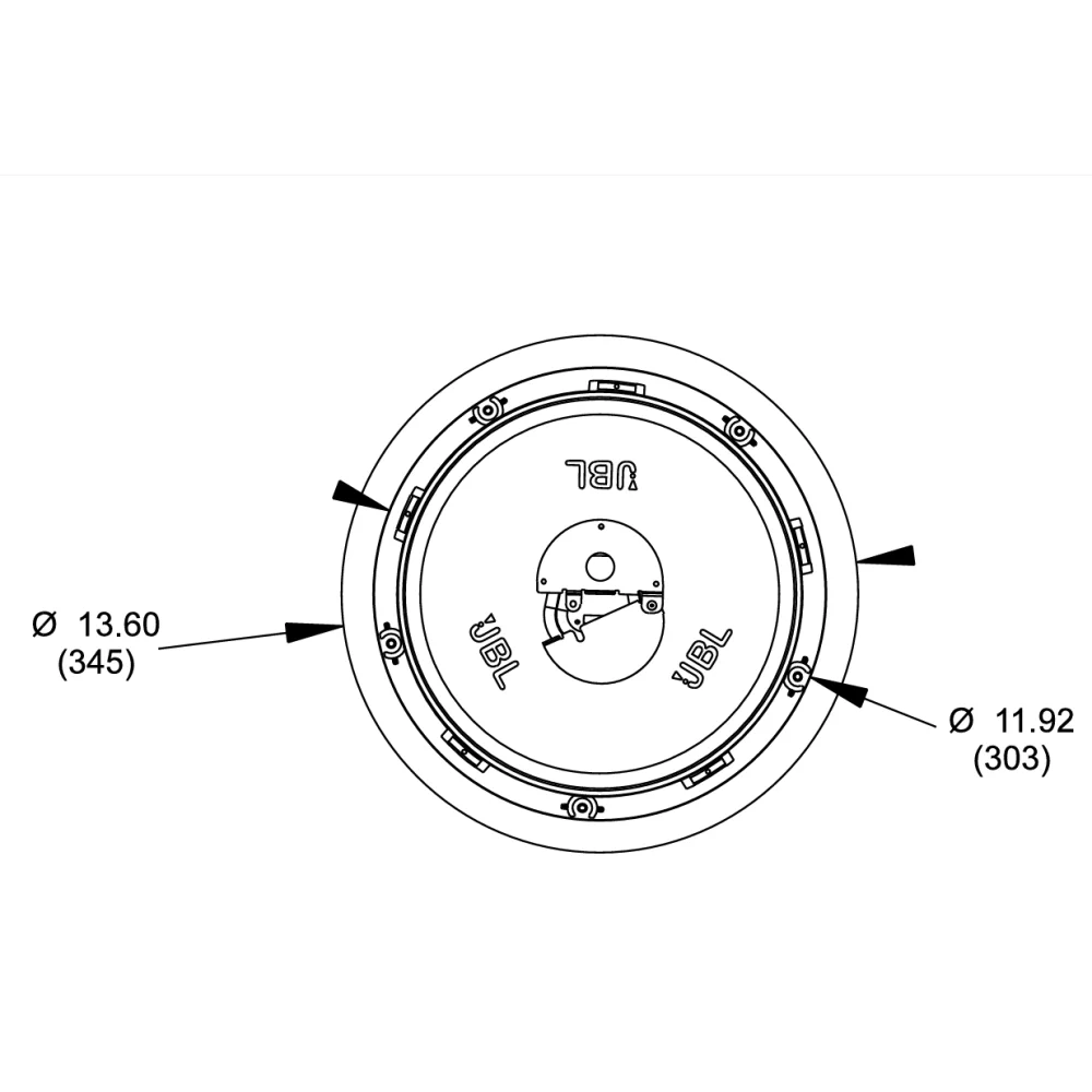 Pack Sonido Galeria Quincho Instalacion Techo JBL 2.1