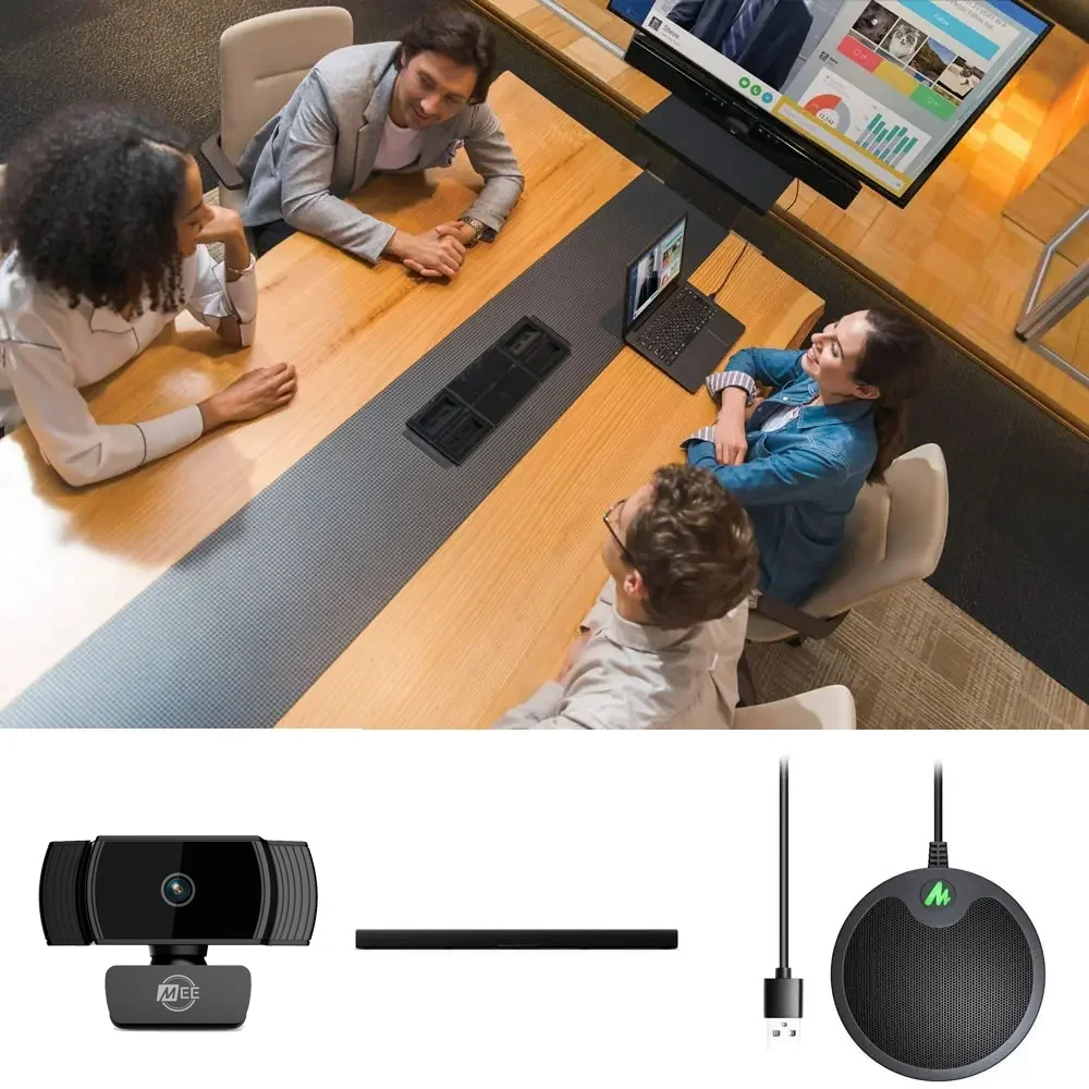 Pack Sonido Sala de Reuniones Bafle Bluetooth Microfono y Camara USB