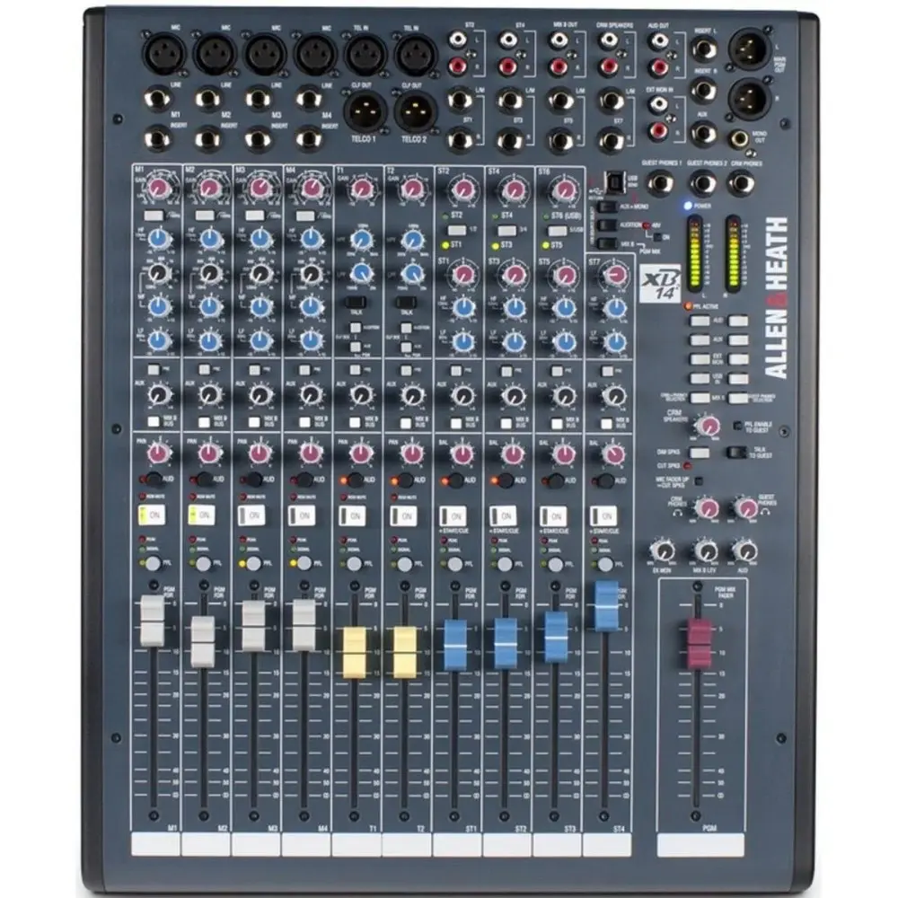 Mixer Broadcast 12 Canales 2 XLR Telco Allen & Heath XB2-14