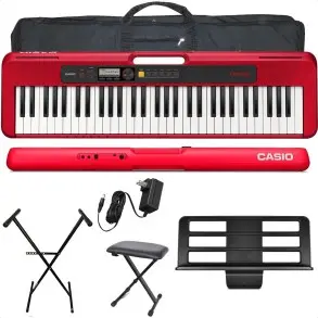 Teclado Casio Cts200 Funda Pie Banqueta CTS200RDPack