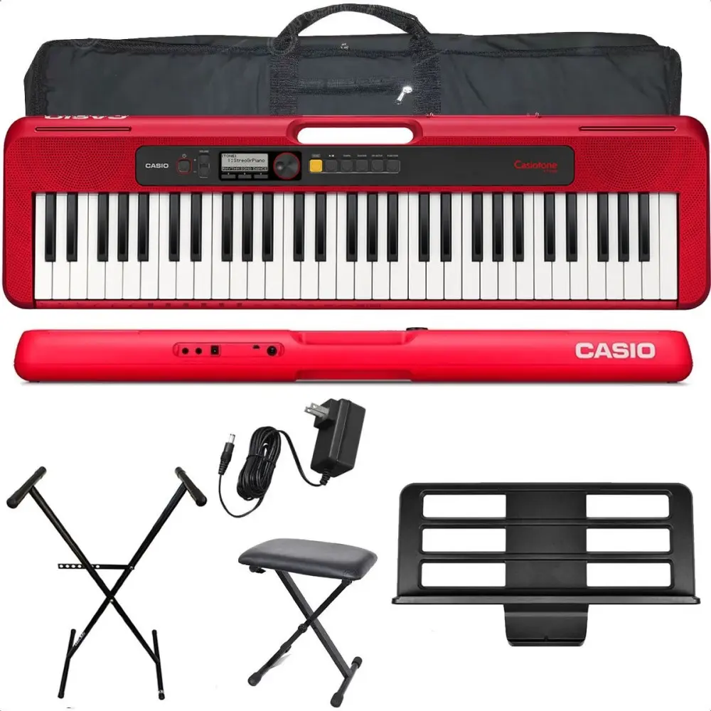 Teclado Casio Cts200 Funda Pie Banqueta CTS200RDPack